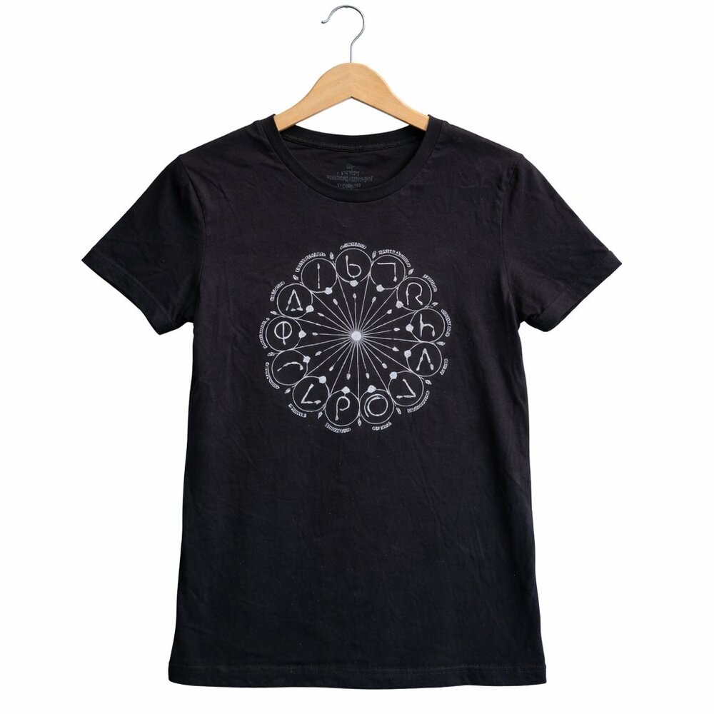 Harry Potter Spell & Wand Instruction Chart T-Shirt - size Men’s M